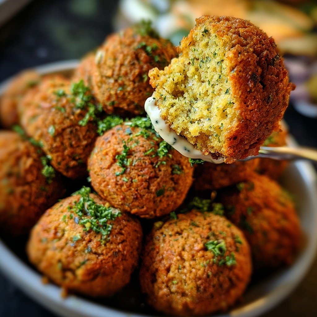 Crispy Baked Falafel
