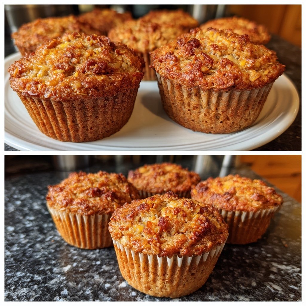Banana Oatmeal Breakfast Muffins