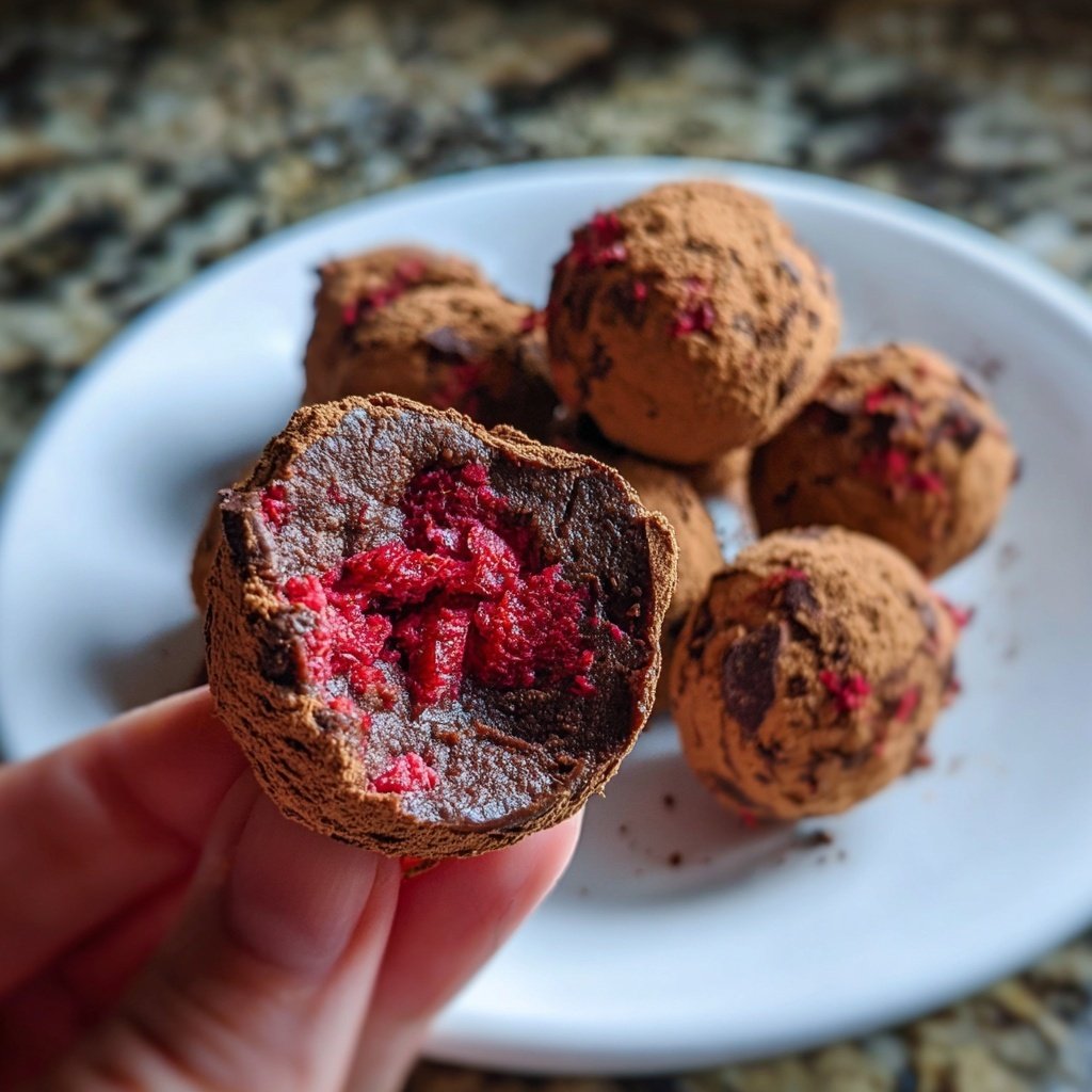 Chocolate Raspberry Truffles