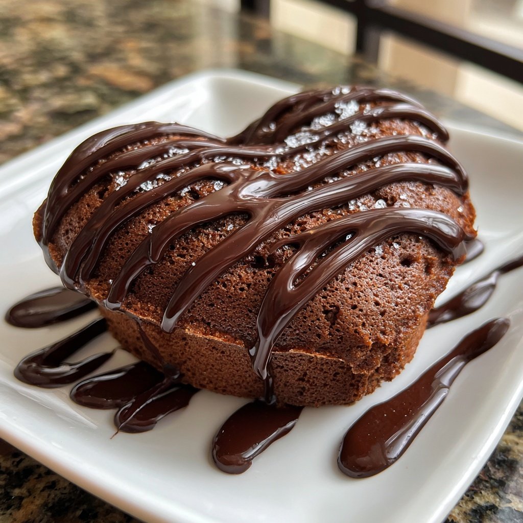 Mini Heart Cake with Chocolate Sponge