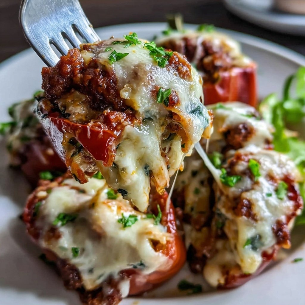 Ground Turkey And Spinach Stuffed Peppers