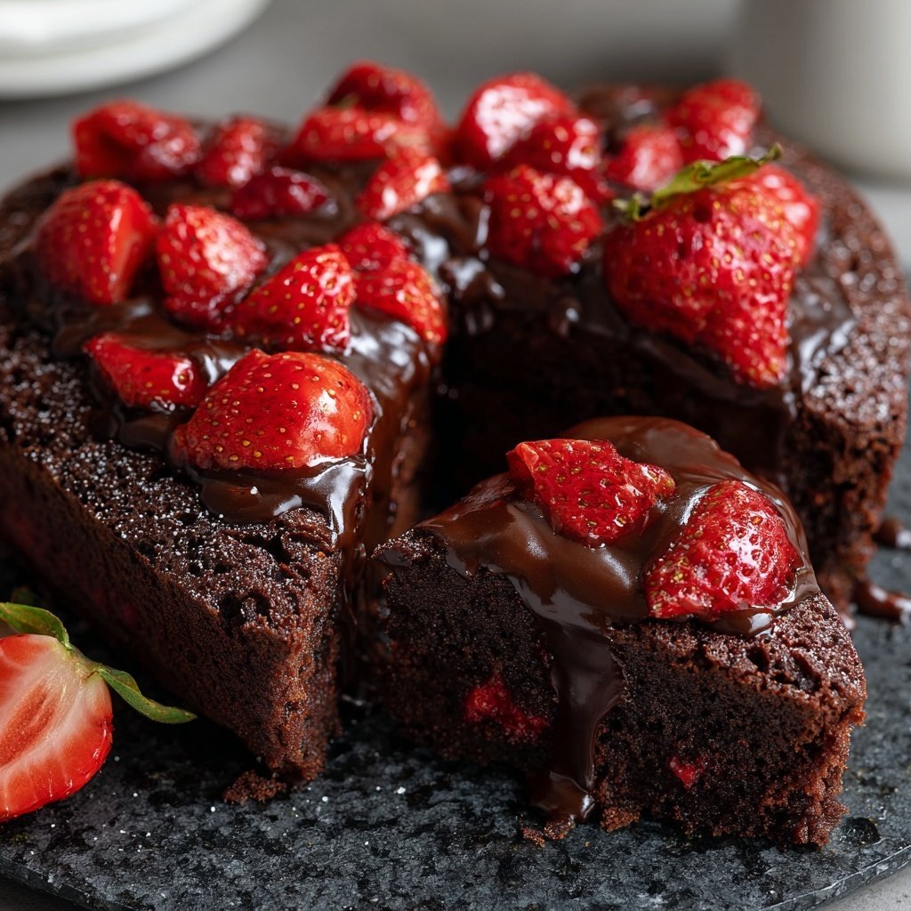 Heart-Shaped Chocolate Cake