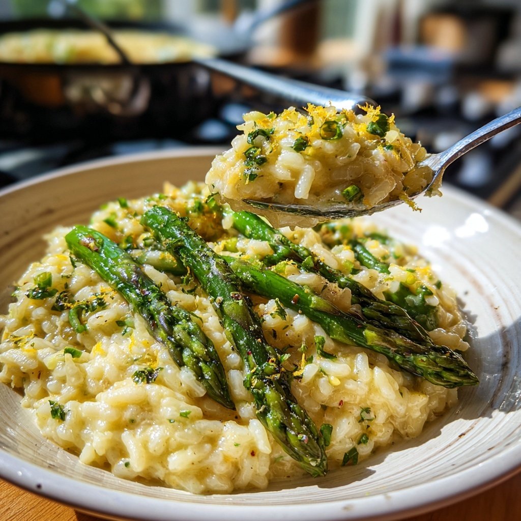 Romantic Asparagus Lemon Risotto