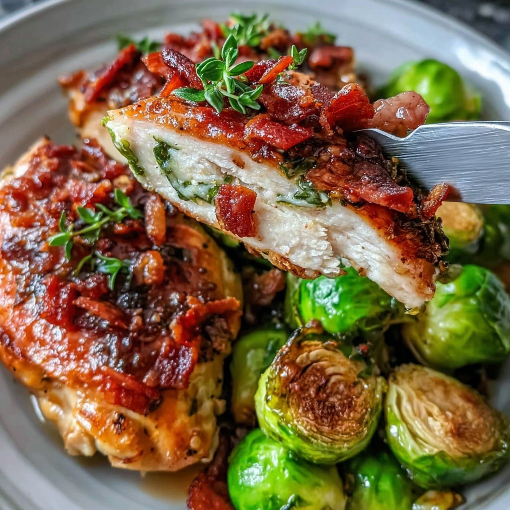 Healthy Chicken With Roasted Brussels Sprouts