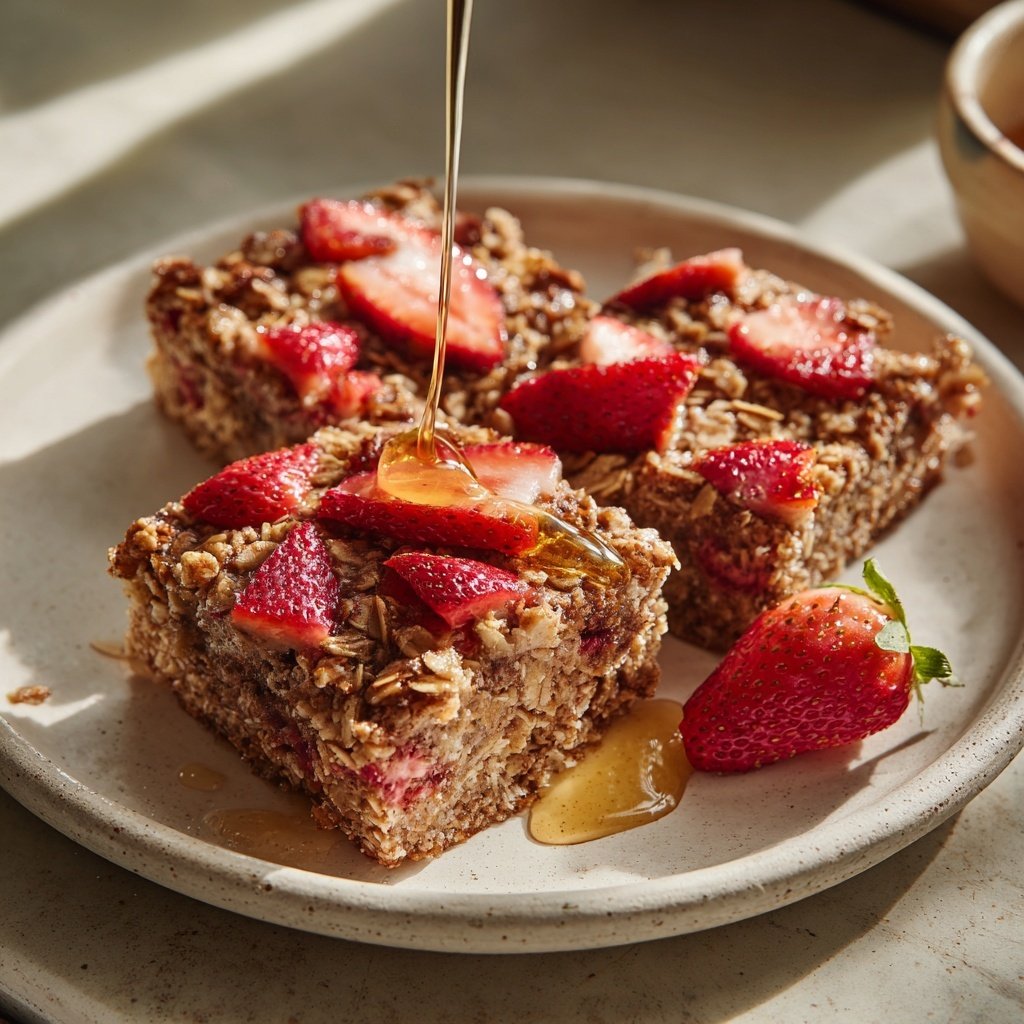 Baked Oatmeal With Strawberries