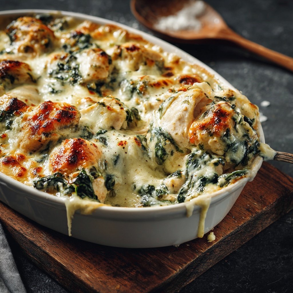 Creamy Spinach Chicken Bake