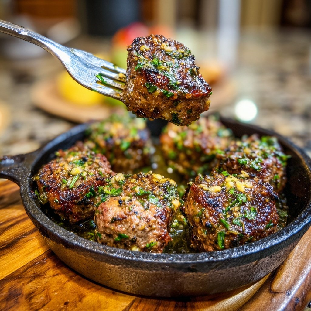 Garlic Butter Steak Bites With Potatoes