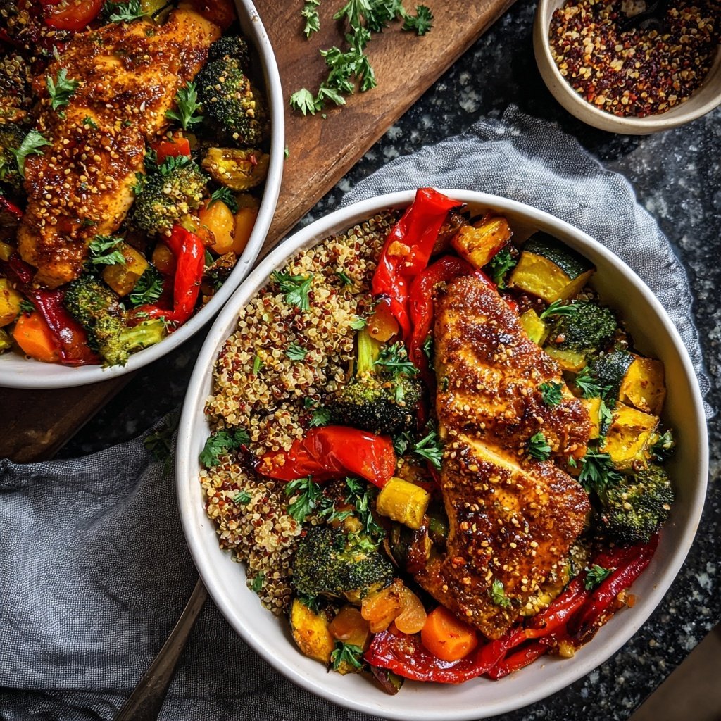 High Protein Chicken Meal Prep Bowls