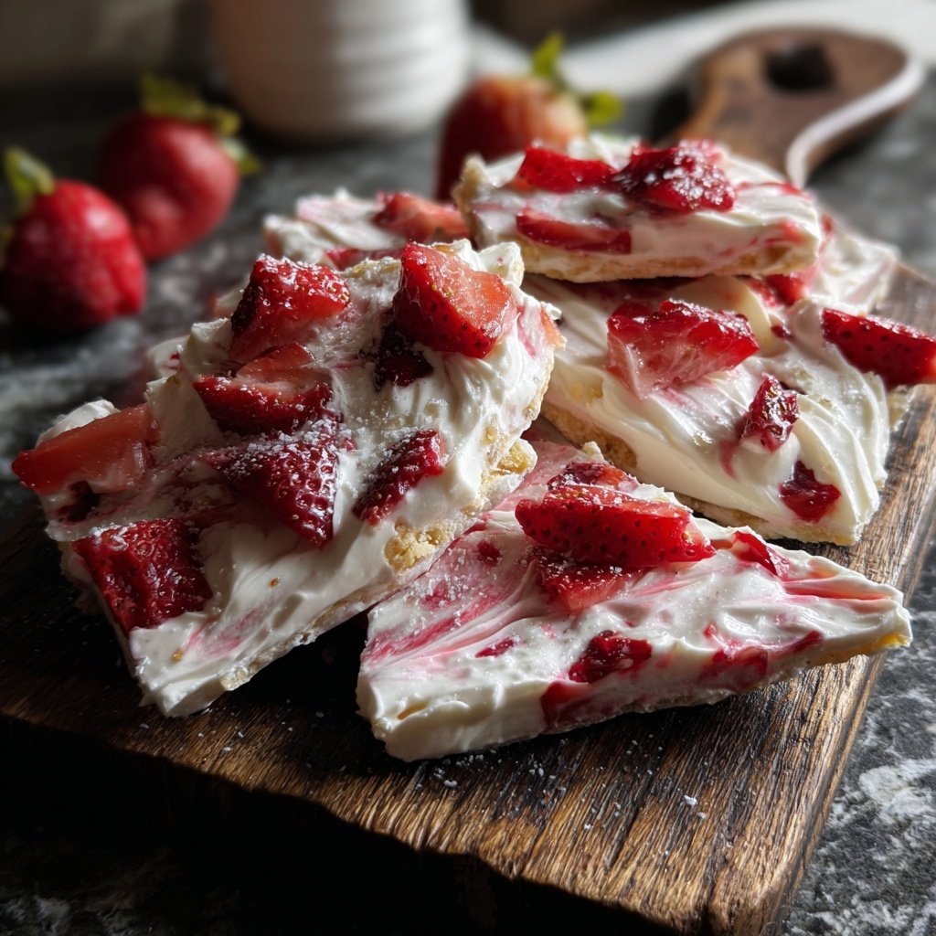 Strawberry Yogurt Bark