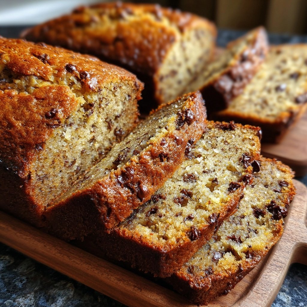 Banana Bread with Mini Chocolate Chips Recipe