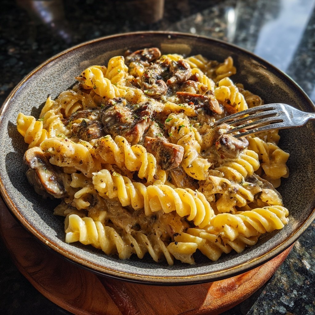 Creamy Beef And Mushroom Pasta