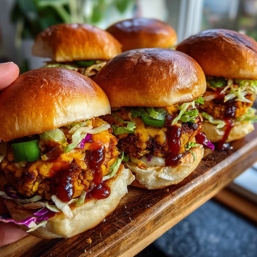 Sliders with Chickpea Smash