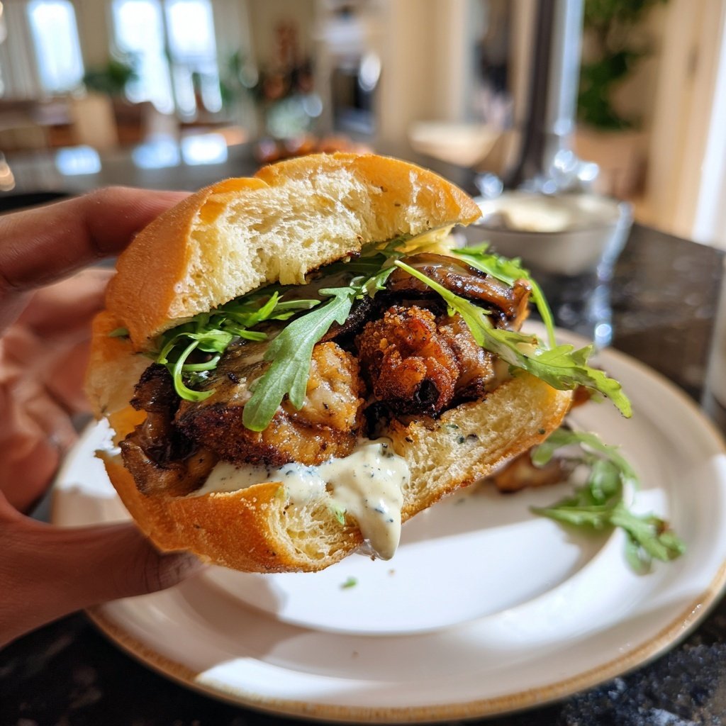 Easy Slider Crispy Mushroom Smash