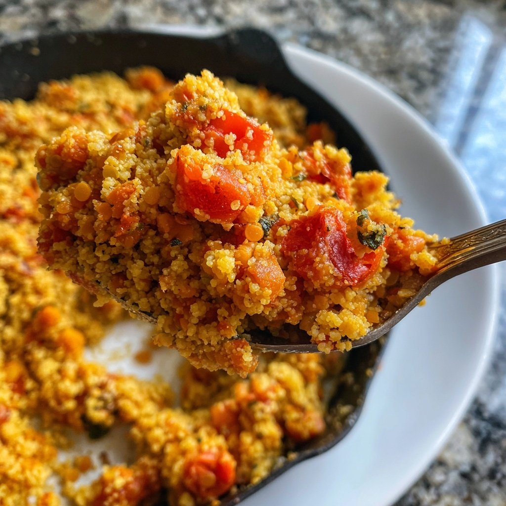 Creamy Tomato Lentil Couscous
