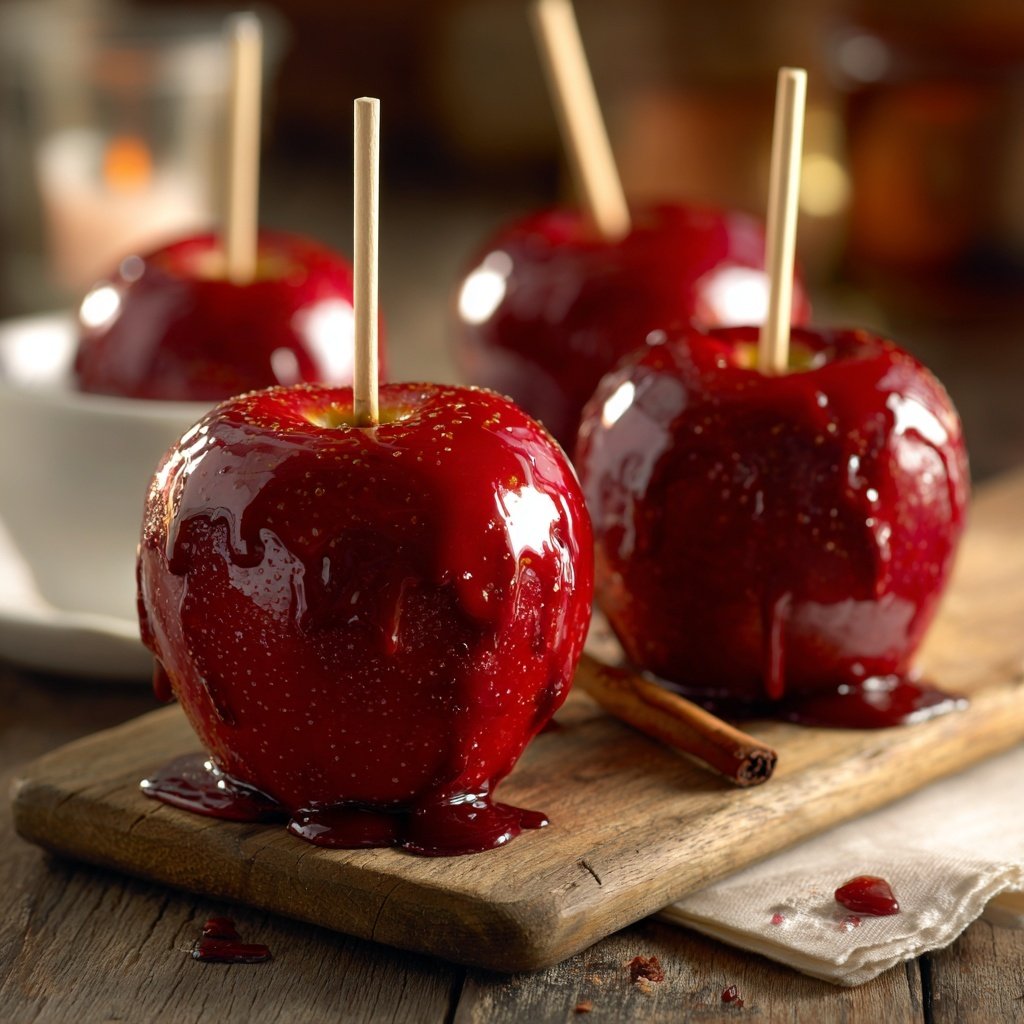Cinnamon Glazed Candy Apples
