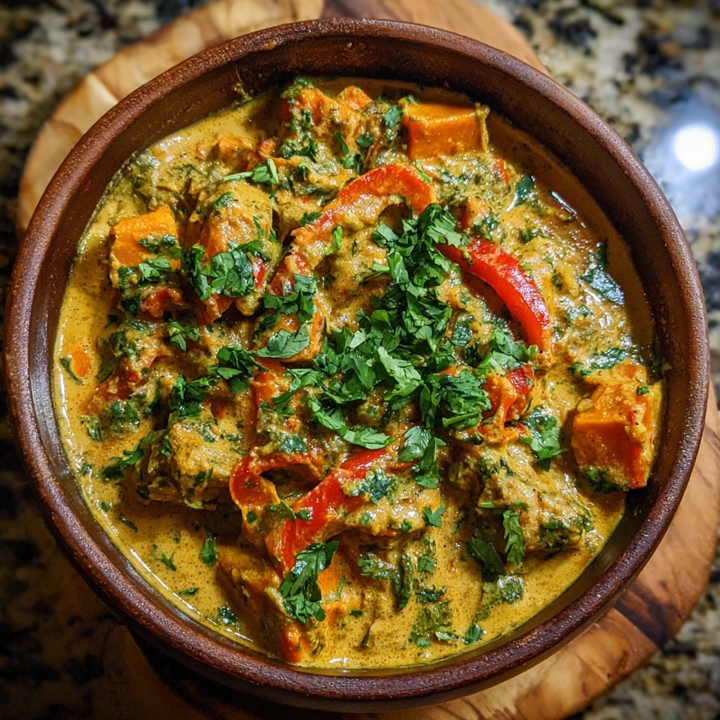 Healthy Crockpot Vegetable Coconut Curry