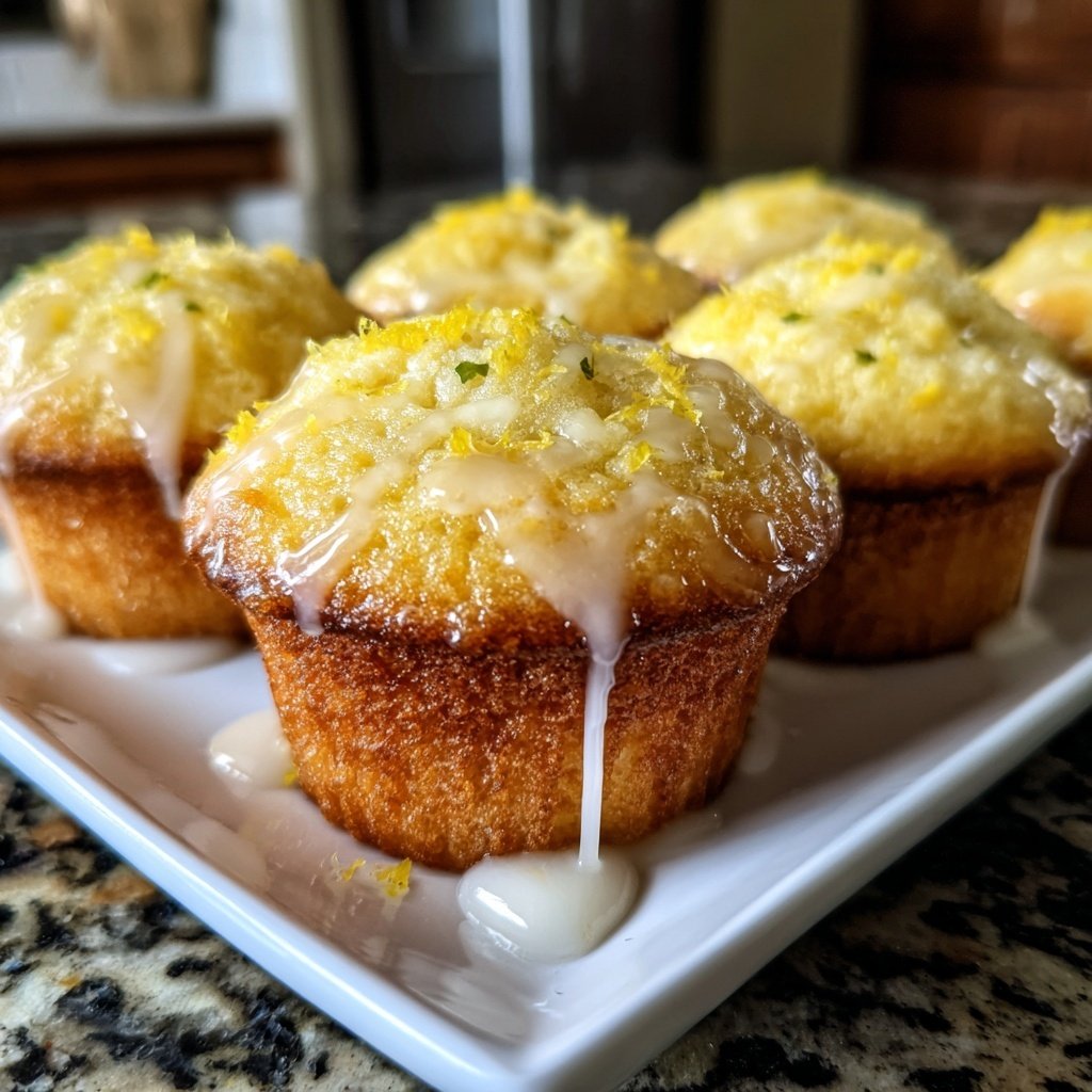 Limoncello Lemon Muffins