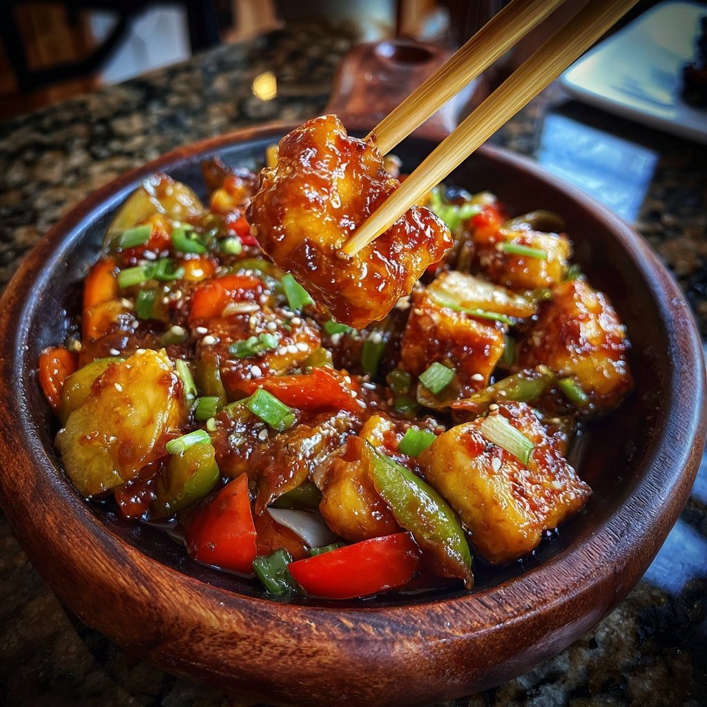 Honey Garlic Tofu Stir Fry