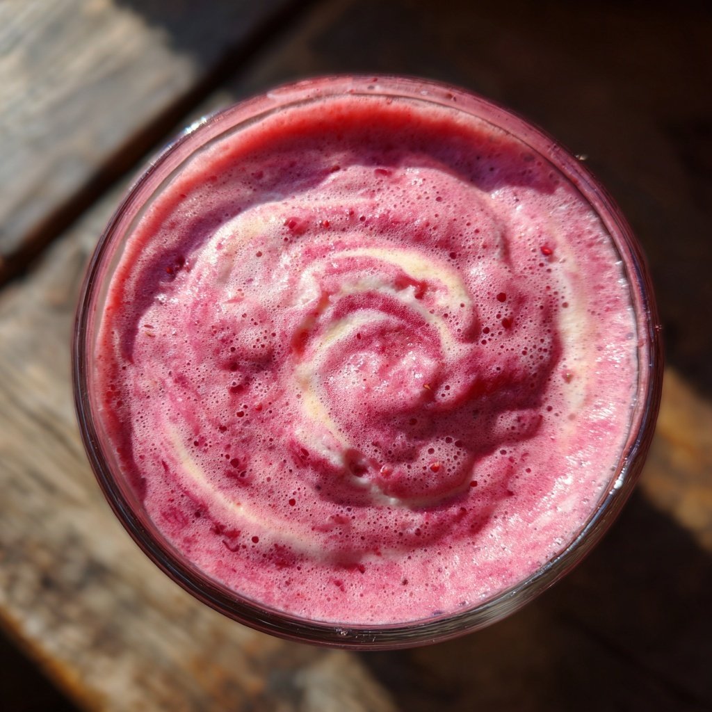 Strawberry Smoothie With Milk