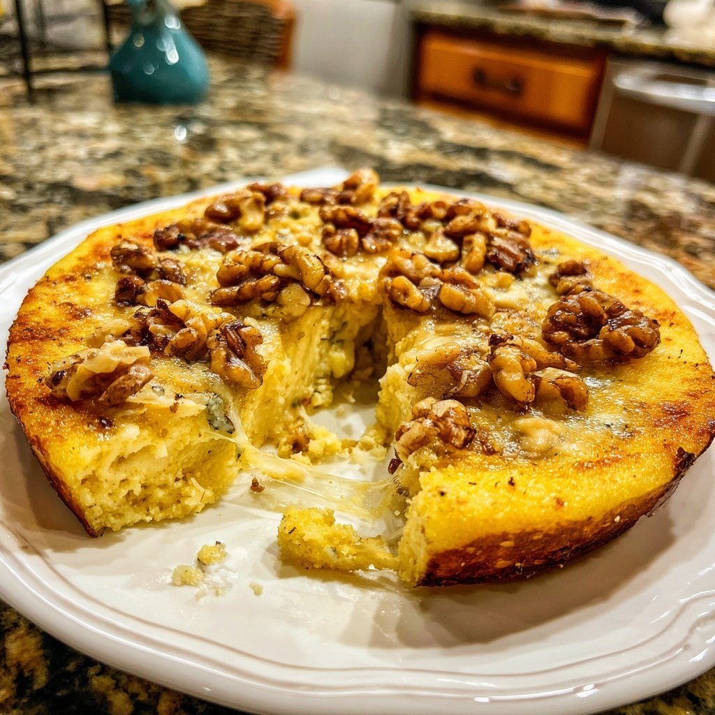 Polenta with Gorgonzola and Walnuts